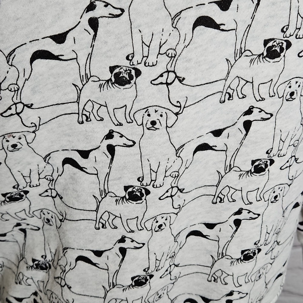 L.A. Soul Allover Dog Print Sweatshirt Size Large - Picture 2 of 6